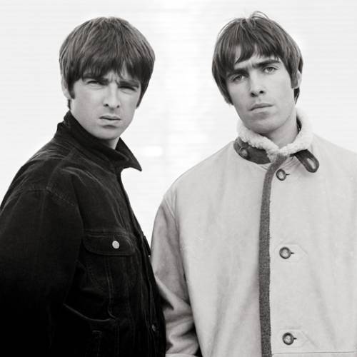 Brothers Gallagher (L-R): Noel, Liam